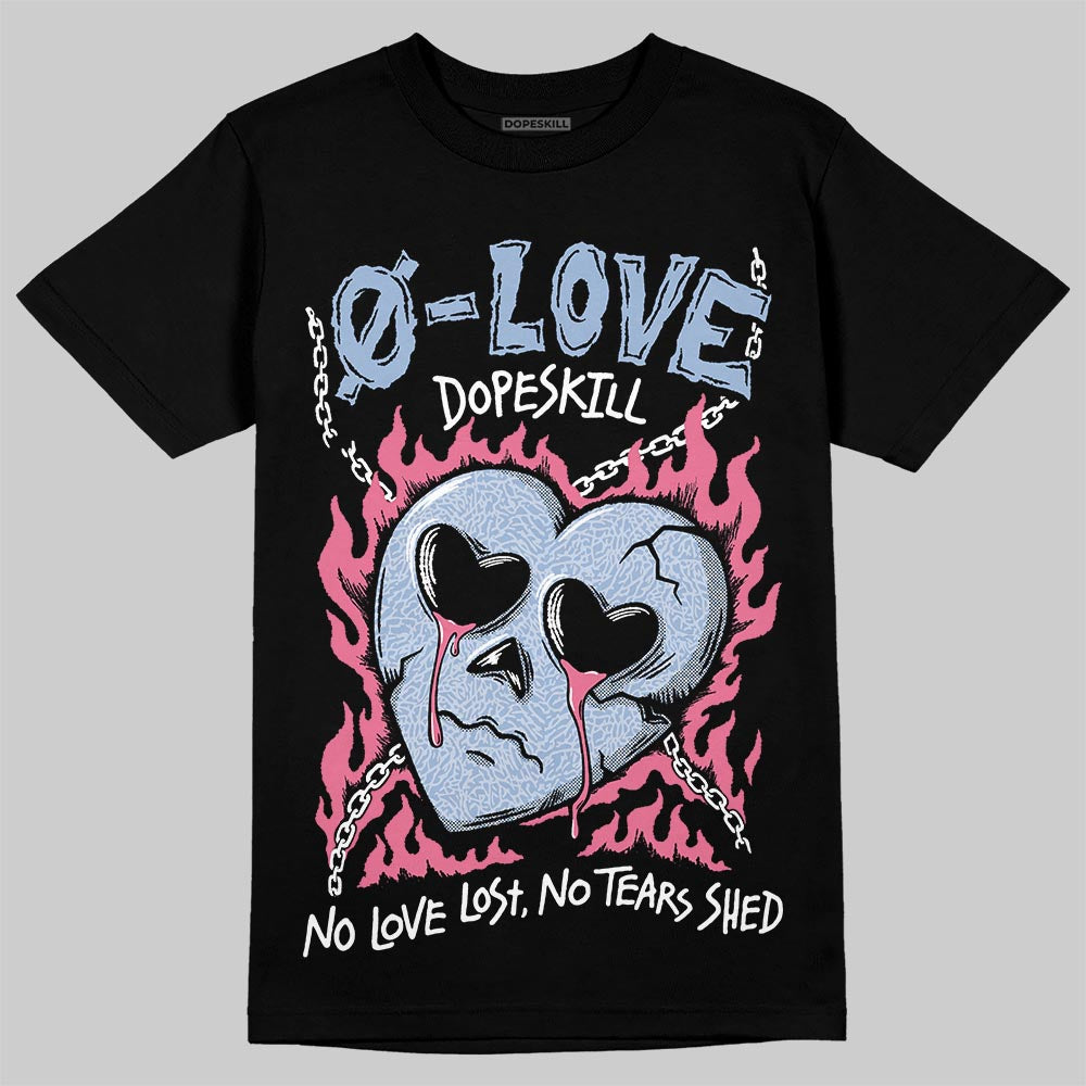 Jordan 3 GS “Cobalt Bliss” DopeSkill T-Shirt Crying Heart Graphic Streetwear - Black