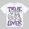 PURPLE Sneakers DopeSkill Oversize Print T-Shirt True Lover Graphic Streetwear