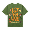 Olive Sneakers DopeSkill T-Shirt Let 'em Hate Graphic Streetwear - Military green