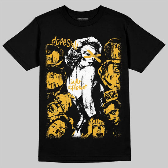 Jordan 5 'Tokyo' DopeSkill T-Shirt Built Different Graphic Streetwear - Black