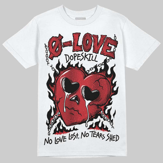 Jordan 1 High OG “Ruby” DopeSkill T-Shirt Crying Heart Graphic Streetwear - White