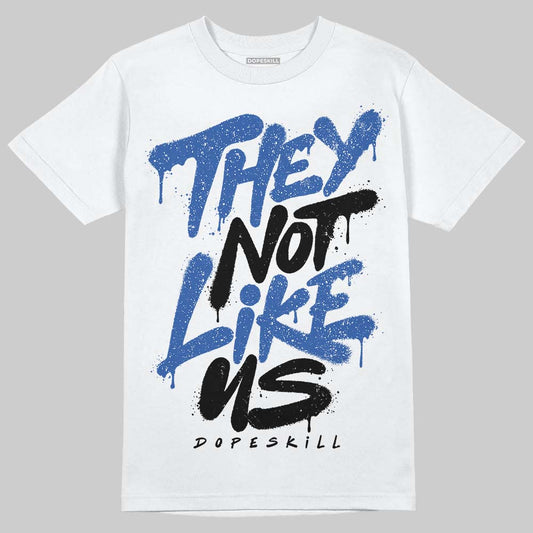 Awake NY x Jordan 5 Retro 'Black Racer Blue' DopeSkill T-Shirt They Not Like Us Graphic Streetwear - White