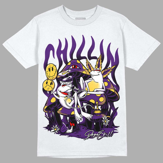 Jordan 12 “Field Purple” DopeSkill T-Shirt Chillin Graphic Streetwear - White