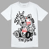 Dunk Low Panda White Black DopeSkill T-Shirt Smile Through The Pain Graphic Streetwear  - White