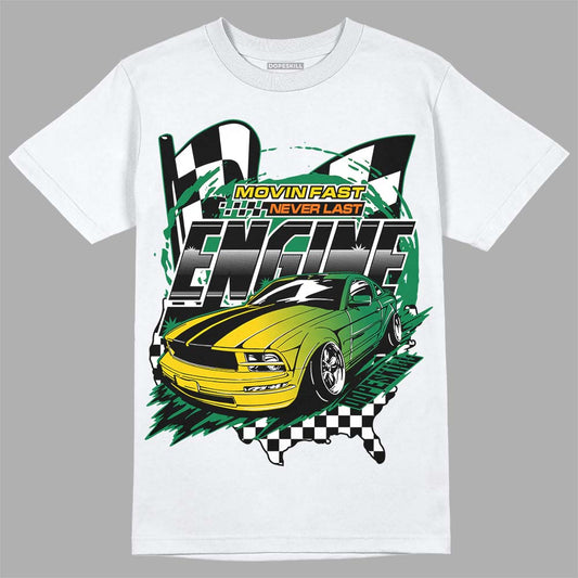 Green Sneakers DopeSkill T-Shirt ENGINE Tshirt Graphic Streetwear - White