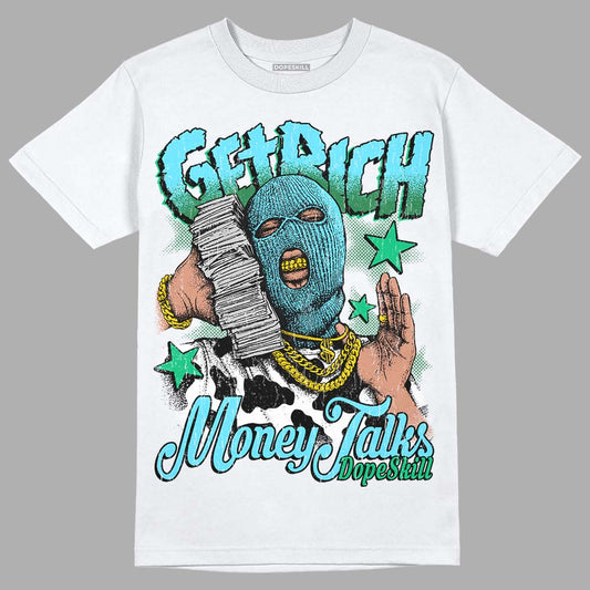 Dunk Low Ben & Jerry’s Chunky Dunky DopeSkill T-Shirt Get Rich Graphic Streetwear - White