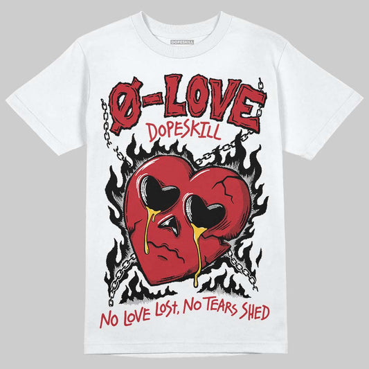 Jordan 14 Retro Ferrari (2025) DopeSkill T-Shirt Crying Heart Graphic Streetwear - White