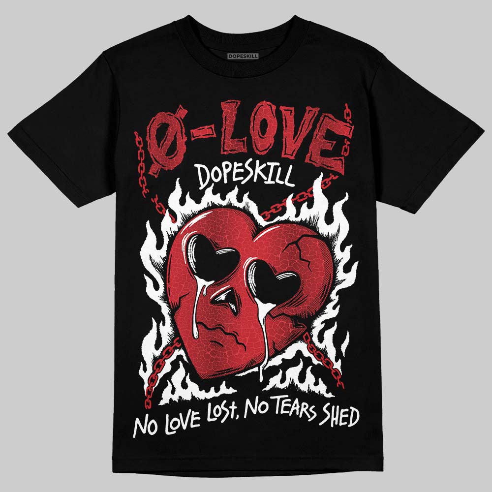 Jordan 1 High OG “Ruby” DopeSkill T-Shirt Crying Heart Graphic Streetwear - Black