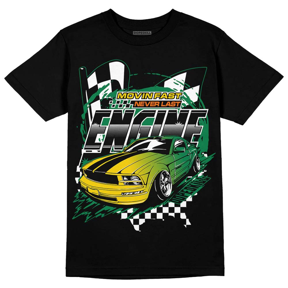 Green Sneakers DopeSkill T-Shirt ENGINE Tshirt Graphic Streetwear - Black