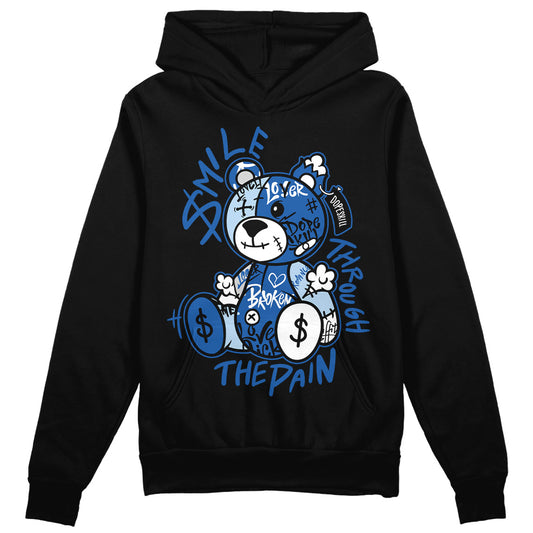 Jordan 11 Low “Space Jam” DopeSkill Hoodie Sweatshirt Smile Through The Pain Graphic Streetwear - Black