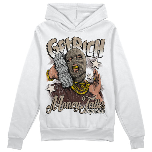 Jordan 1 High OG “Latte” DopeSkill Hoodie Sweatshirt Get Rich Graphic Streetwear - White