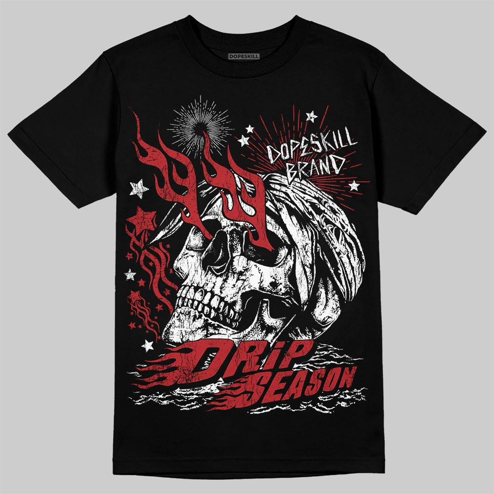 Jordan 12 Retro Flu Game (2025) DopeSkill T-Shirt Drip Season Graphic Streetwear - White