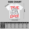 Red Collection DopeSkill Oversize Print T-Shirt True Lover Graphic
