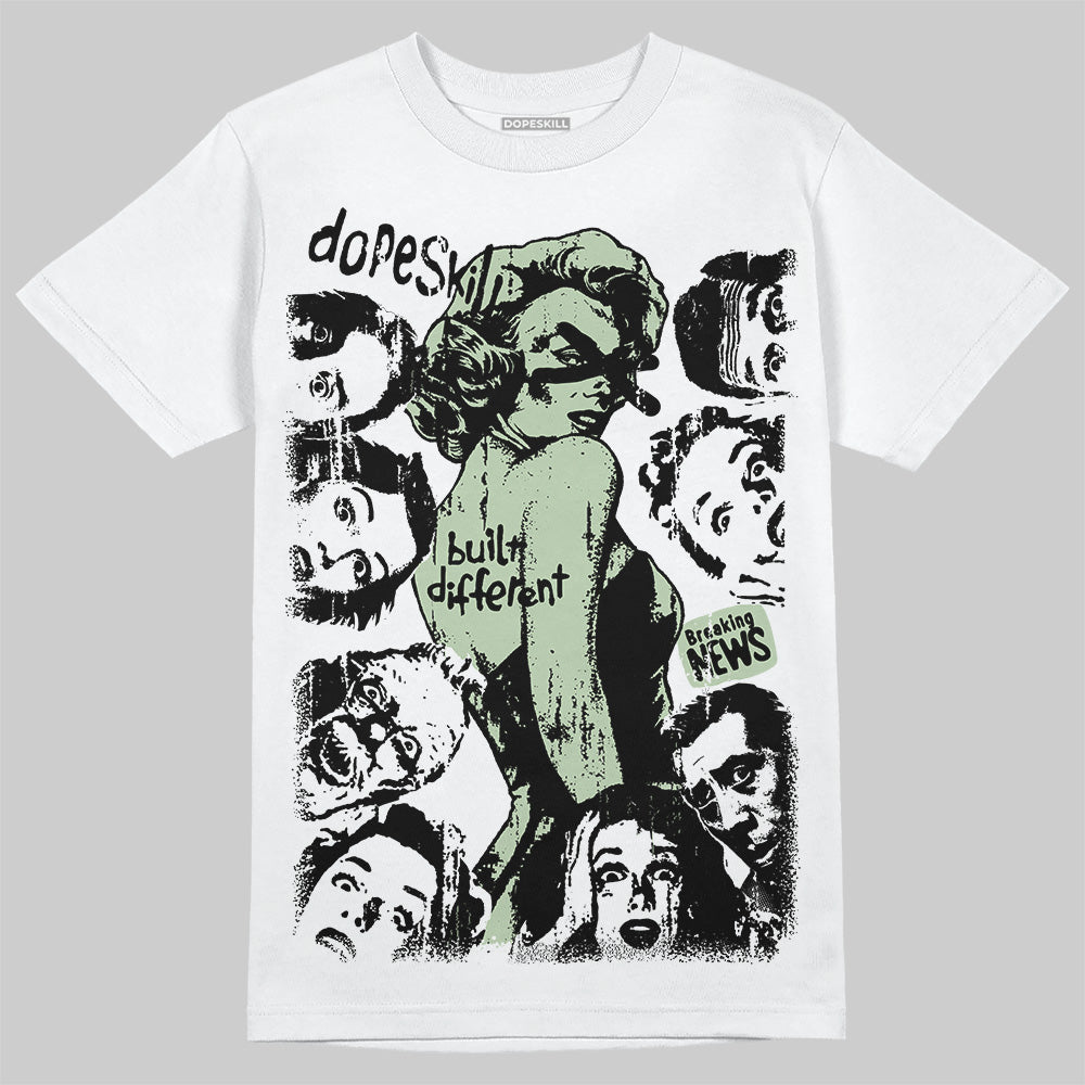 Jordan 4 WMNS “Seafoam” (2025) DopeSkill T-Shirt Built Different Graphic Streetwear - White
