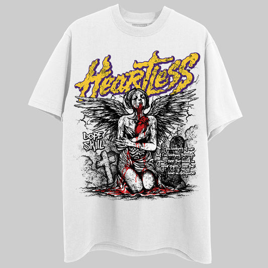 Jordan 12 “Field Purple” DopeSkill T-Shirt Heartless Graphic Streetwear - White