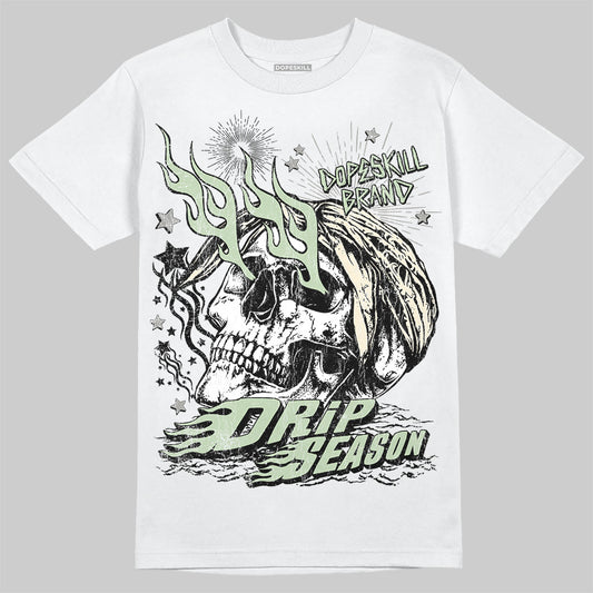 Jordan 4 WMNS “Seafoam” (2025) DopeSkill T-Shirt Drip Season Graphic Streetwear - White