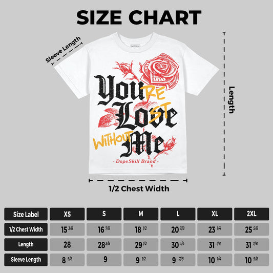 Red Collection DopeSkill Oversize Print T-Shirt You’re Lost Without Me Graphic