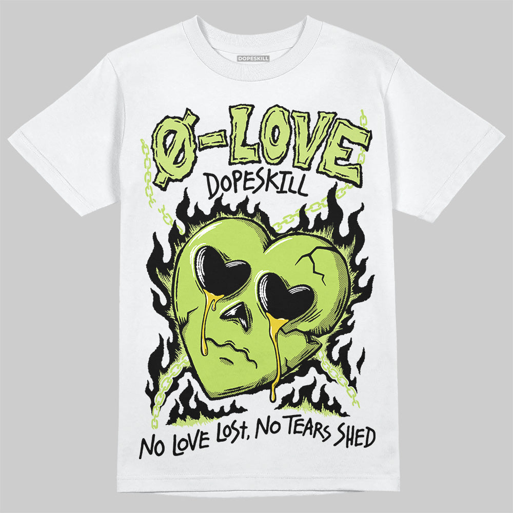 Jordan 13 Retro Bright Cactus DopeSkill T-Shirt Crying Heart Graphic Streetwear - White