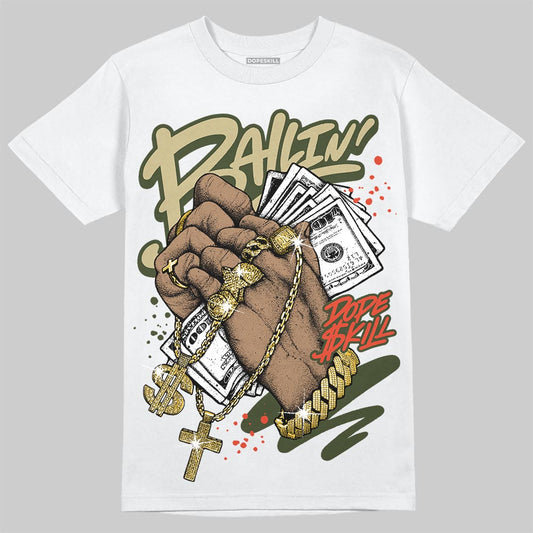 Olive Sneakers DopeSkill T-Shirt Always Ballin' Graphic Streetwear - White