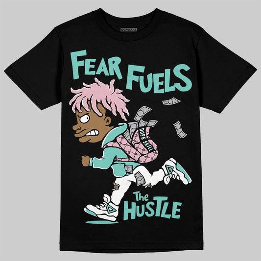 Jordan 11 Low "Igloo" DopeSkill T-Shirt Fear Fuels The Hustle Graphic Streetwear - Black
