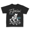 Jordan 4 Retro GS “Blue Chill” DopeSkill Toddler Kids T-shirt Flexin' Graphic Streetwear - Black