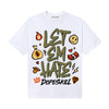 Olive Sneakers DopeSkill T-Shirt Let 'em Hate Graphic Streetwear - White