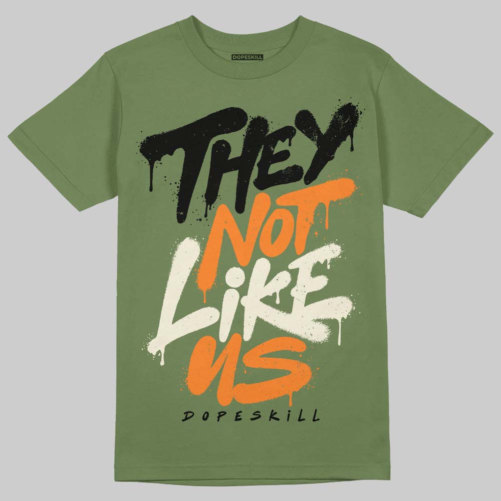 Jordan 4 Retro OG SP Undefeated (2025) DopeSkill T-Shirt They Not Like Us Graphic Streetwear - military Green
