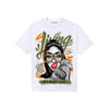 Olive Sneakers DopeSkill T-Shirt Living My Best Life Graphic Streetwear - White