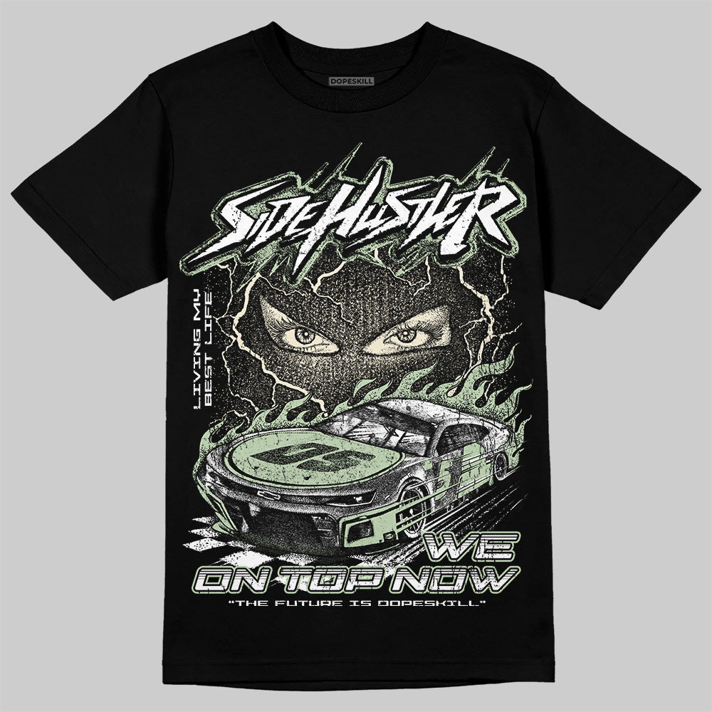 Jordan 4 WMNS “Seafoam” (2025) DopeSkill T-Shirt New Side Hustler Graphic Streetwear - Black