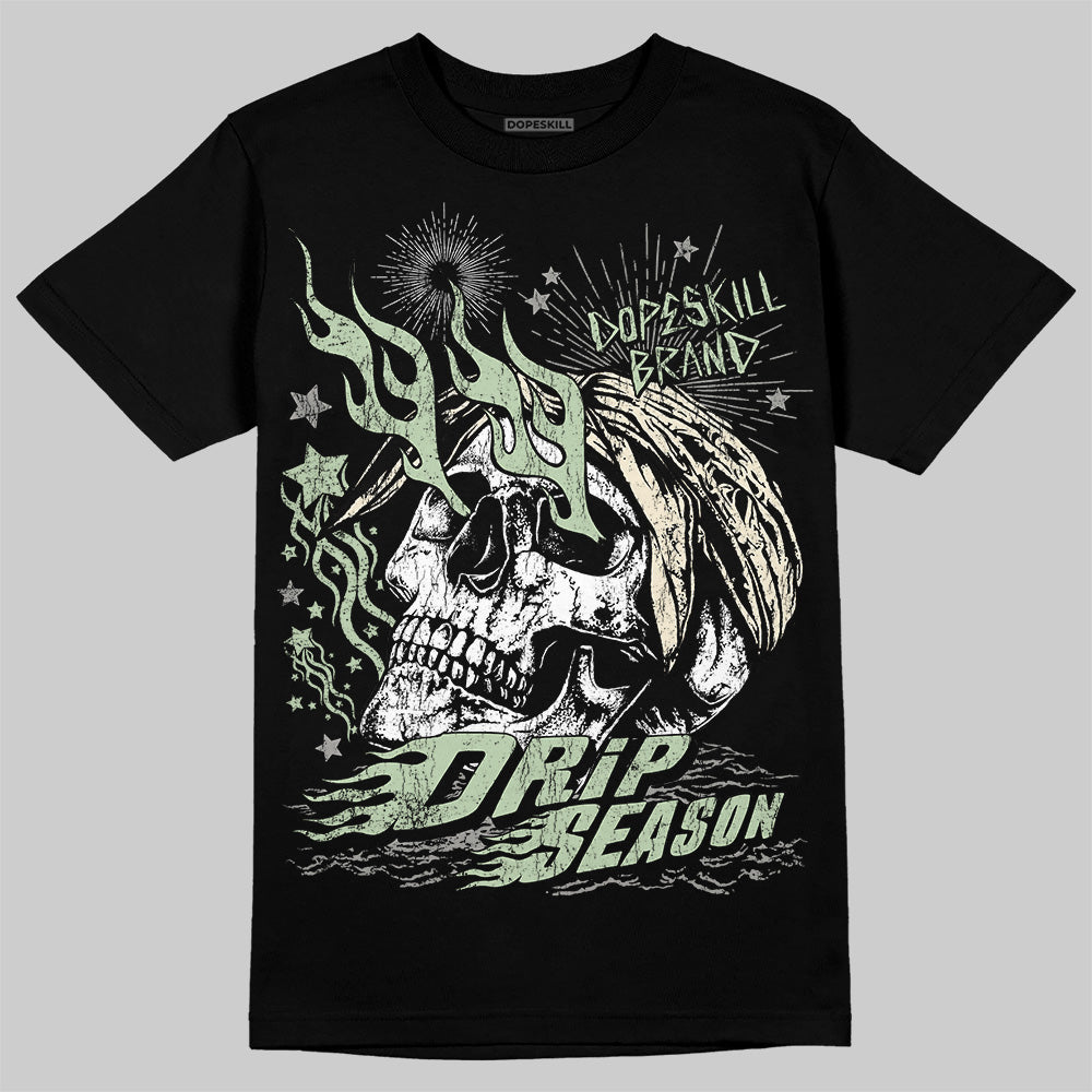 Jordan 4 WMNS “Seafoam” (2025) DopeSkill T-Shirt Drip Season Graphic Streetwear - Black