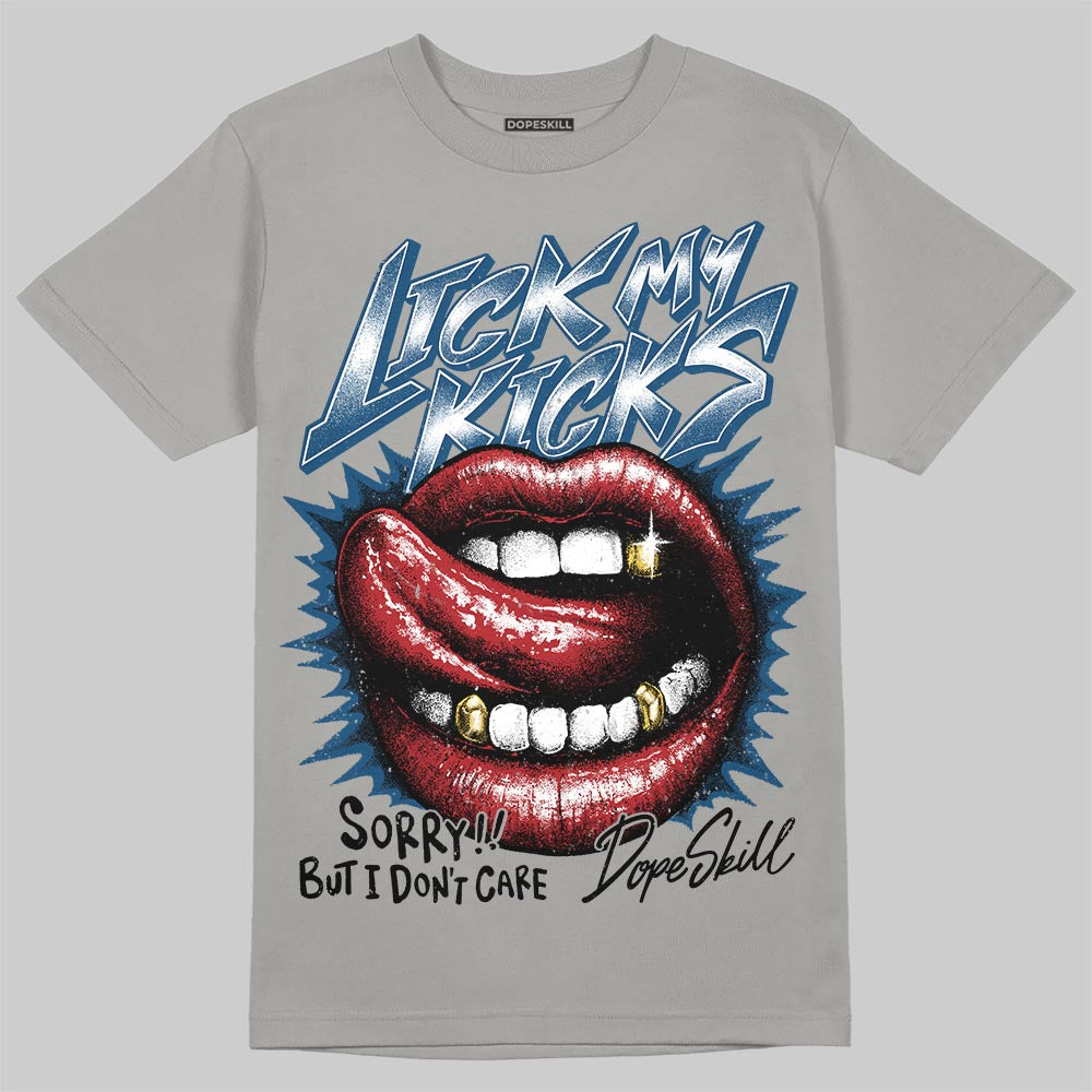 Jordan 12 Retro French Blue (2025) DopeSkill T-Shirt Lick My Kicks Graphic Streetwear - gravel
