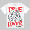 Red Sneakers DopeSkill Oversize Print T-Shirt True Lover Graphic Streetwear
