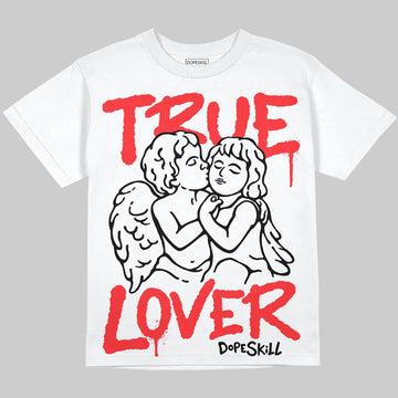 Red Sneakers DopeSkill Oversize Print T-Shirt True Lover Graphic Streetwear