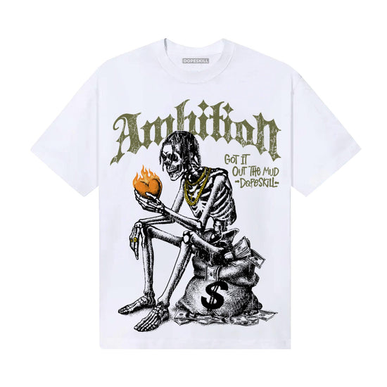 Olive Sneakers DopeSkill T-Shirt Ambition Graphic Streetwear - White