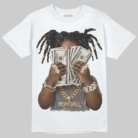 Jordan 4 Retro Cave Stone DopeSkill T-Shirt Rich Youth Graphic Streetwear - White