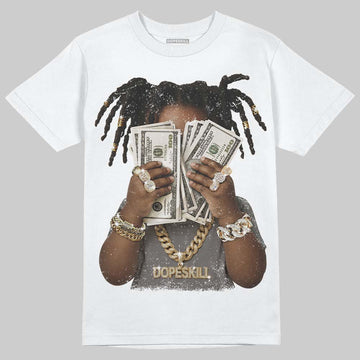 Jordan 4 Retro Cave Stone DopeSkill T-Shirt Rich Youth Graphic Streetwear - White