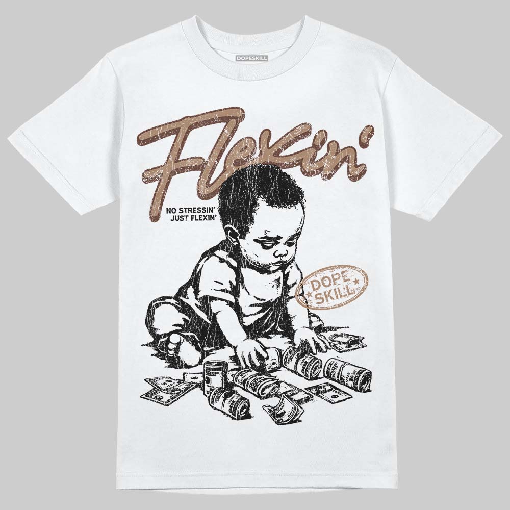 Harris Tweed x Wmns Dunk Low 'Sesame' DopeSkill T-Shirt Flexin' Graphic Streetwear - White