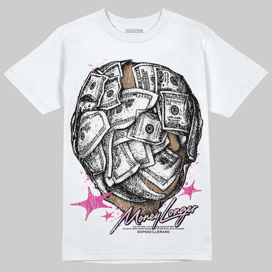 Dunk Low GS 'Triple Pink' DopeSkill T-Shirt Money Longer Graphic Streetwear - White