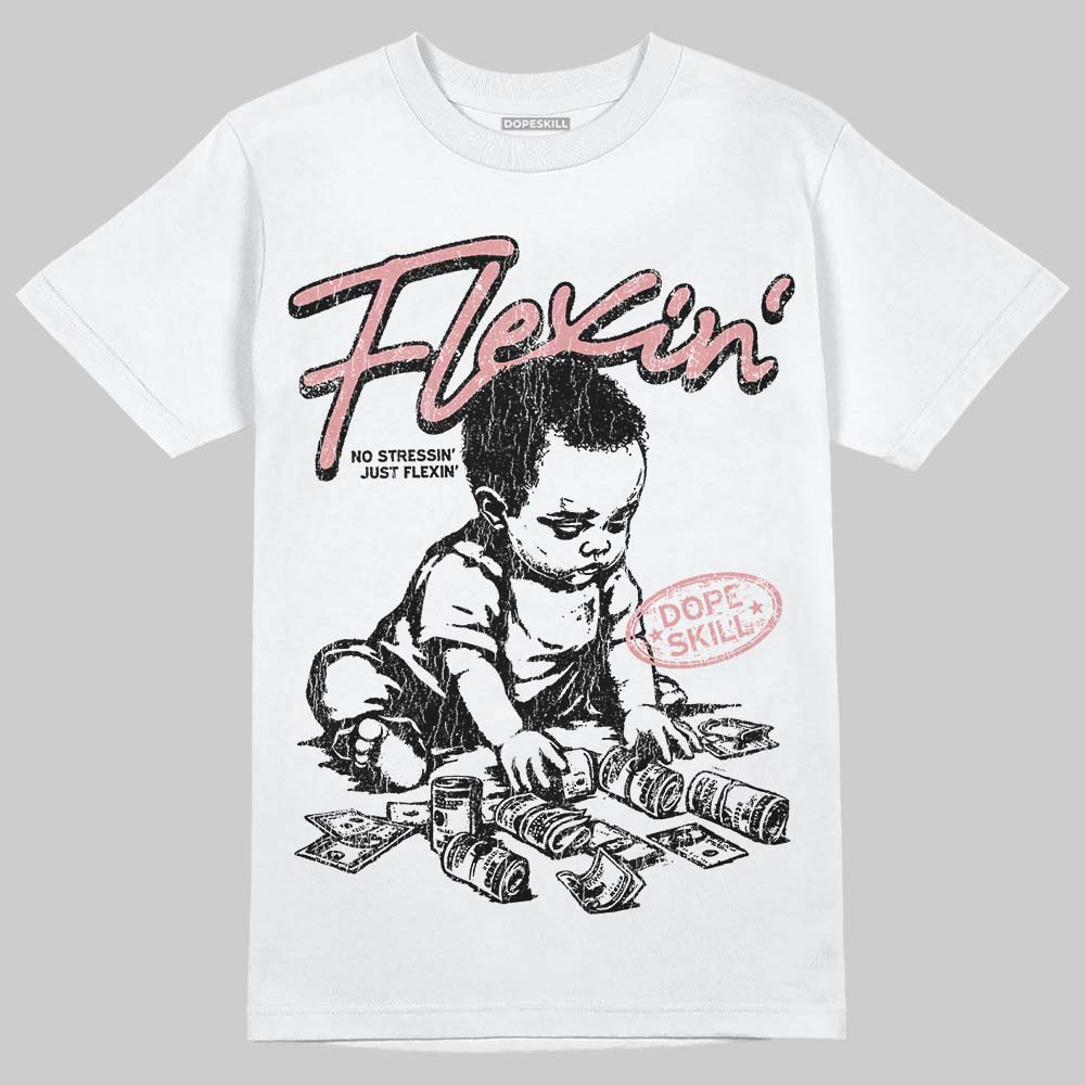 Harris Tweed x Wmns Dunk Low 'Black Phantom' DopeSkill T-Shirt Flexin' Graphic Streetwear - White
