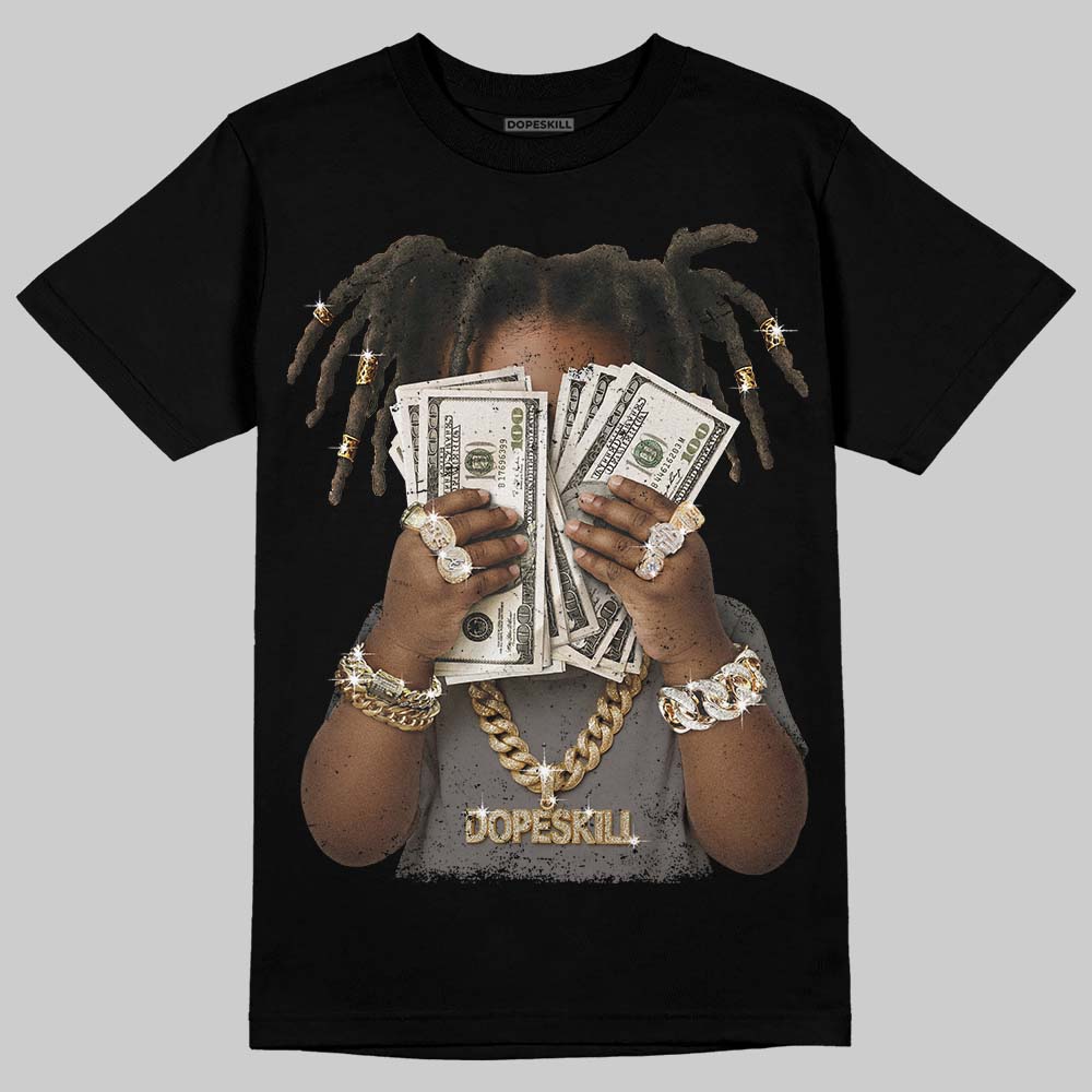 Jordan 4 Retro Cave Stone DopeSkill T-Shirt Rich Youth Graphic Streetwear - Black