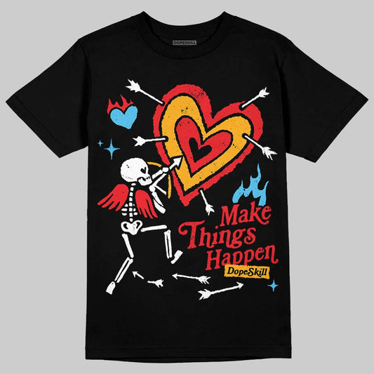 Red Sneakers DopeSkill T-Shirt Make Things Happen Graphic Streetwear - black