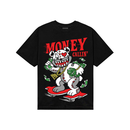 Black and White Sneakers DopeSkill T-Shirt Money Callin' Graphic Streetwear - Black