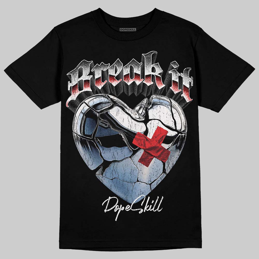 Black and White Sneakers DopeSkill T-Shirt Break It Graphic Streetwear - Black