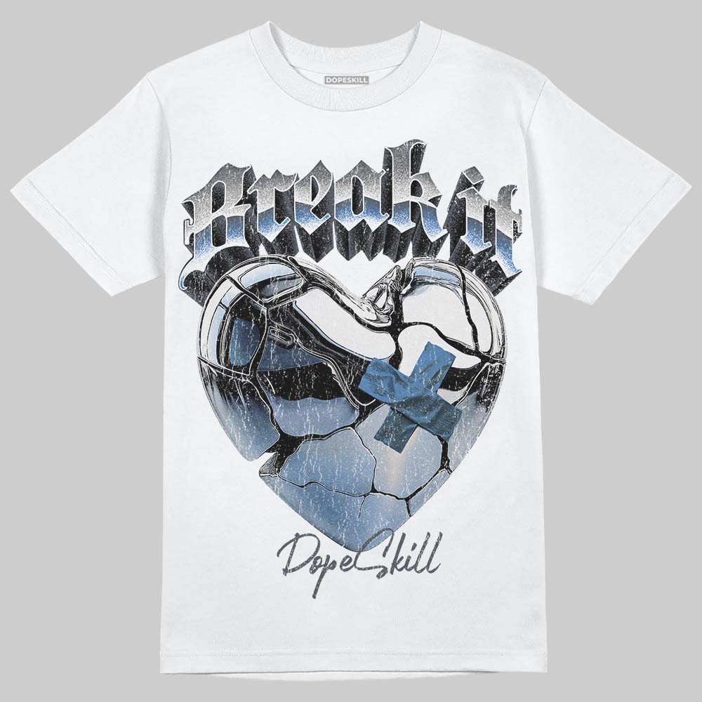 Jordan 11 Cool Grey DopeSkill T-Shirt Break It Graphic Streetwear - White