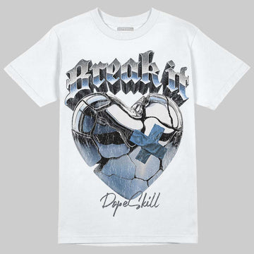 Jordan 11 Cool Grey DopeSkill T-Shirt Break It Graphic Streetwear - White