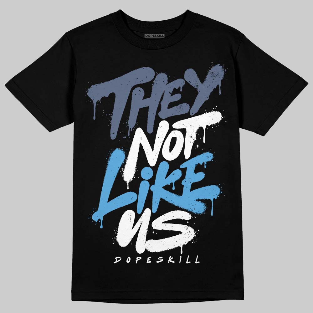 Jordan 11 Retro Low Diffused Blue DopeSkill T-Shirt They Not Like Us Graphic Streetwear - Black