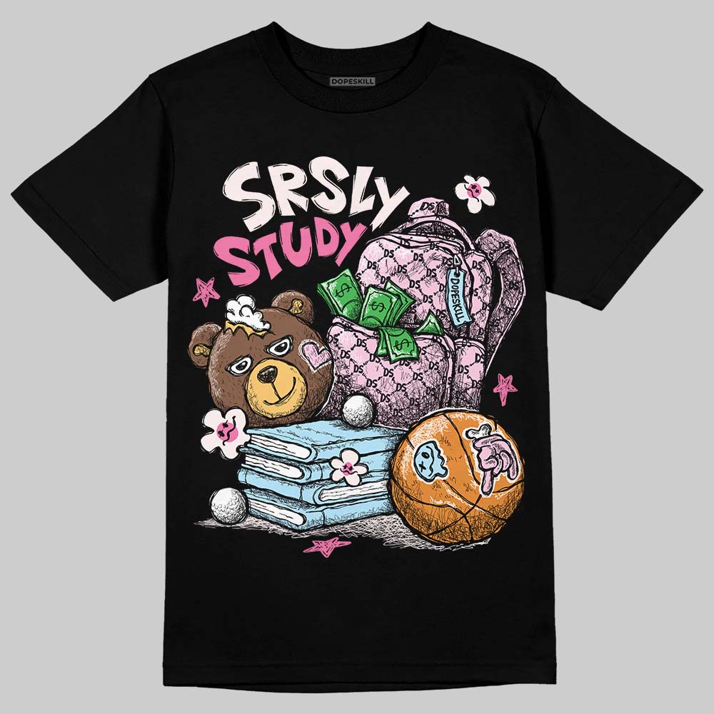 Dunk Low LX Pink Foam DopeSkill T-Shirt Fear Fuels The Hustle Graphic Streetwear - Black