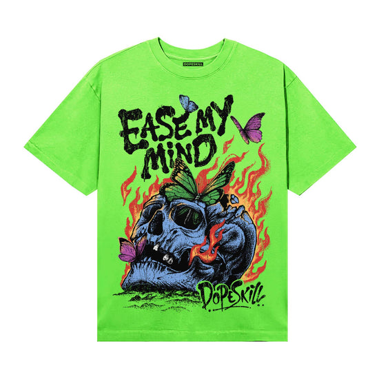 Neon Green Sneakers DopeSkill T-Shirt Ease My Mind Graphic Streetwear - Lime