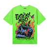 Neon Green Sneakers DopeSkill T-Shirt Ease My Mind Graphic Streetwear - Lime