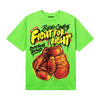 Neon Green Sneakers DopeSkill T-Shirt Fight For Right Graphic Streetwear - Lime